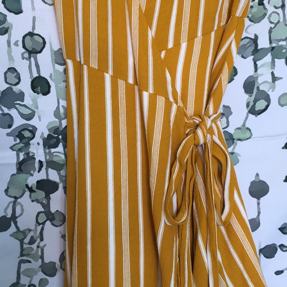 Striped Wrap Dress - Picture 2 of 4